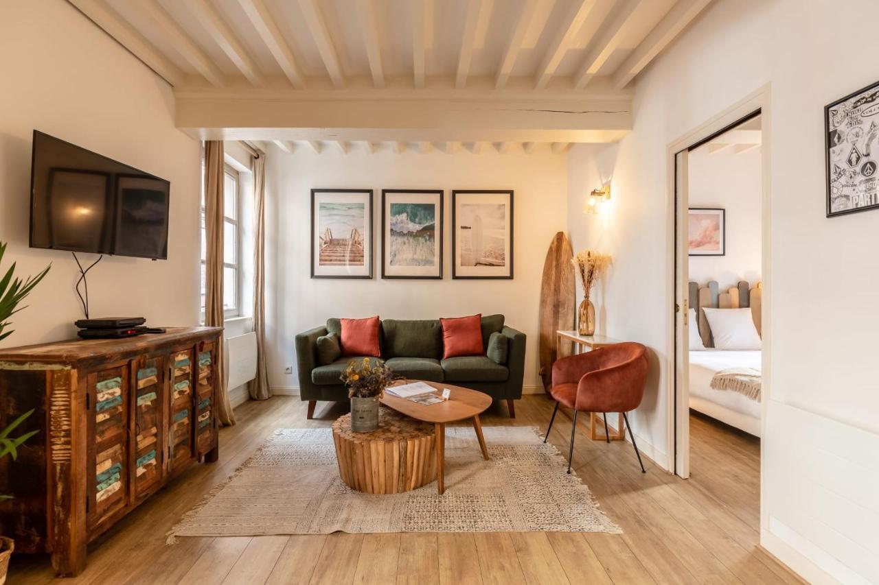 La Vague - Breath Of Freshness In Center Of Honfleur - Free Parking 550M Apartman Kültér fotó